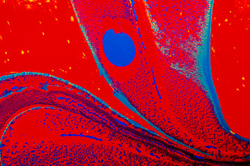 MH-28&nbsp;&nbsp;&nbsp;&nbsp;&nbsp;&nbsp;&nbsp;&nbsp; Abstract Close-Up Of Paints Mixing