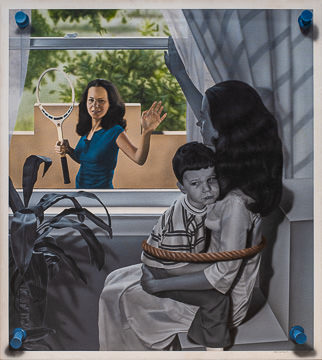 DIS-001&nbsp;&nbsp;&nbsp;&nbsp;&nbsp;&nbsp;&nbsp;&nbsp; DISPLAY - VISIONS OF YESTERYEARS&nbsp;&nbsp •  &nbsp;&nbspAcrylic On Canvas &nbsp;&nbsp  (52in x 58in)